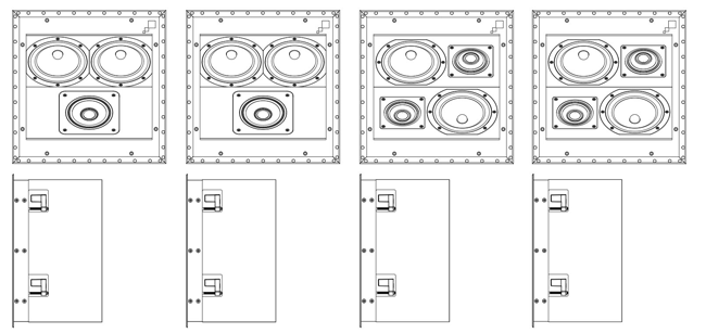 Sonance LCR.5S, LCR 1S, SUR.5S, SUR 1S   