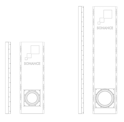 Sonance VP10SUB, VP10SUB NC, VP12SUB NC, VP10SUB NC System, VP12SUB NC System, SUB 8-100, SUB 10-150, SUB 12-250 