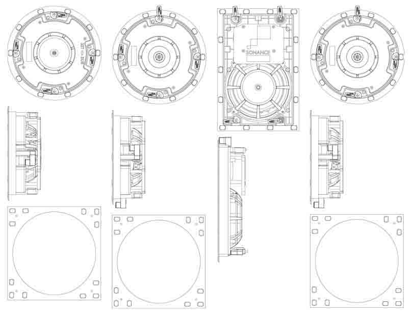 Sonance VP62R SST/SUR TL,VP62R TL, VP66R TL, VP66 TL  